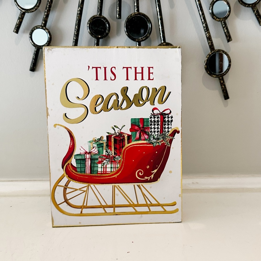 NWT Tis the season sleigh picture